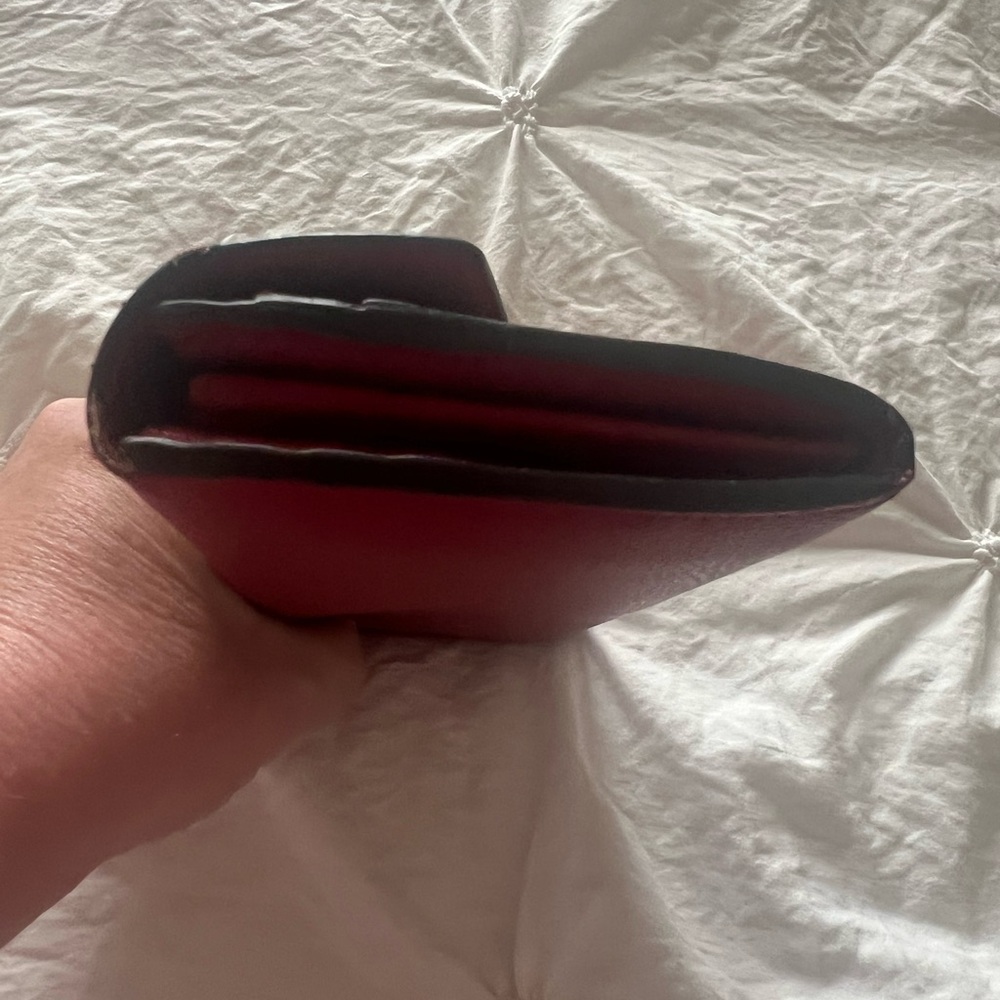 Fendi- Authentic 🍀 EUC Red Leather Long Wallet - Picture 3 of 9